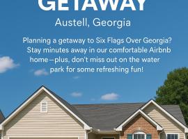 Spacious 3BR with Game Room and Fenced Yard Near Six Flags and Braves, hotel v destinaci Lithia Springs