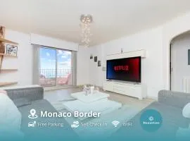 Frontière avec Monaco - Balcon avec vue mer - Parking - DO
