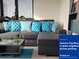 Azzurro-Top floor apartment in quiet neighborhood, Free private parking