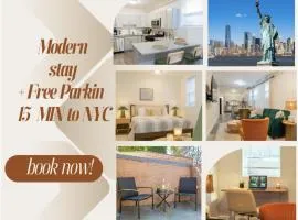 Cozy 1BR Apt Free Garage Parking Near NYC