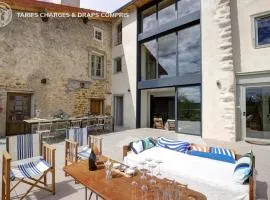 Maison mitoyenne spacieuse avec jardin, terrasse et internet - FR-1-496-312