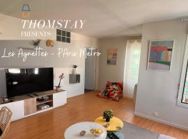 Les Agnettes - Paris Metro - Wifi - Parking - Tout &eacute;quip&eacute;, acomoda&ccedil;&atilde;o com cozinha em Asni&egrave;res-sur-Seine