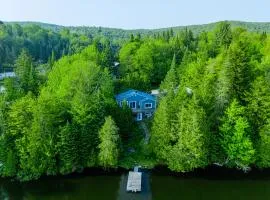Le Chalet Bleu, spa au bord du lac