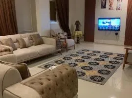 A modern serviced apartment with private garden in Sheikh Z