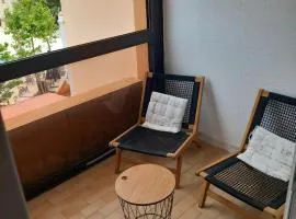 T2 cabine Port-Leucate 4 personnes balcon climatisation parking