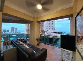Habitación vista al mar en apartamento compartido