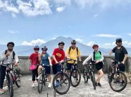 Downhill Cycling Ubud with Volcano, Jungle, Rice Terrace with meals