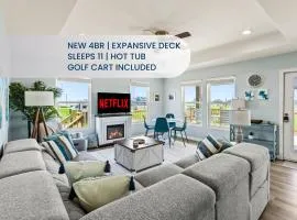 Gorgeous 4BD with Hot Tub, Golf Cart, Deck, Gourmet Kitchen