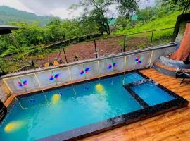 Mannat villa - The Dream Stays ll Big Pvt Pool ll 2Ac Rooms ll Mountain view