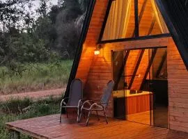 Chalé Riacho - Cabana em Contenda - Chalé romântico com hidromassagem