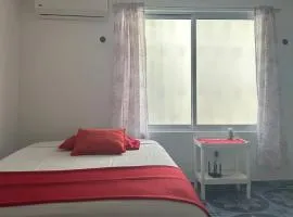 Amplio departamento en el centro de Cancún, 2 Camas, hasta 3 personas, cocina, comedor