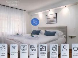 Apartment Leinetal - bester Schlafkomfort in hochwertiger Hotelbettwäsche, 3 Zimmer - große Küche, Duschbad & Parkplatz