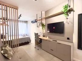Studio 401 - 3 min da Santa Casa com garagem