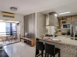 Flat c/ Limpeza Diária | Piscina e Praia - DL1804