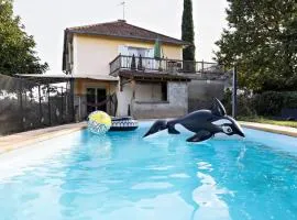 villa avec immense jardin