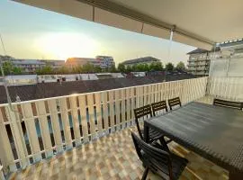Apartment for six with shared pool