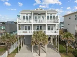 Ocean View Pool Waterslide Elevator & Firepit