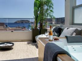 New Charavgi Suite with Jacuzzi, 40m from Agia Pelagia Beach, hotel in Agia Pelagia