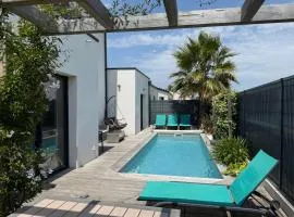 Villa avec piscine proche plages