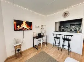 Bruyant studio proche centre, terrasse et parking