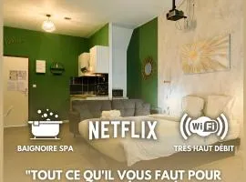 NG Prestige - Lille I Roubaix Centre - 121 - Balnéo - Kitchenette - Terrasse - WIFI - NETFLIX