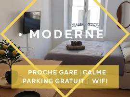 Studio Neuf et Moderne St-Dié - Calme - Wifi - 2 min Gare - Parking Gratuit Proche