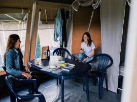 Nice tent lodge on a campsite, cleaning included