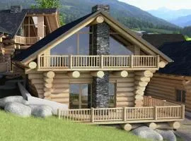 Cosy, modern Canadian wooden chalet