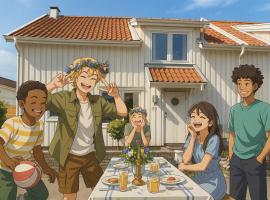 Family friendly detached home i Varberg, hotel in Varberg