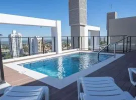 Apartmento con piscina y gimnasio en Asunción