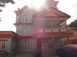 One room with two single beds with natural views