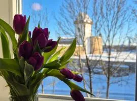 Apartment with Narva Castle view