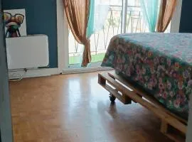 Chambre chez moi,chez vous vue sur les vignes