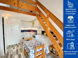 Appartement cosy 4 pers. avec loggia 100m de la mer - 1ère ligne, parking inclus, Bretignolles-sur-Mer - FR-1-231-283