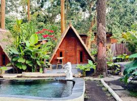 Triangle House and hot spring, hotel a Kintamani