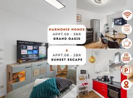 Harmonie Homes - für alle Gäste, Gruppen und Familien bis zu 8 Gäste - Neubau 2025 - Premium Betten - 2 Balkone - Smart TV - Gratis Privatparkplatz - voll ausgestattete Küche - 20 Min nach München West - Zentral gelegen, hotel em Dasing