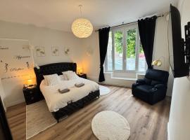 Appartement 1 Climatisé Séjour inoubliable,détente,bain-bulle,un coin de paradis ainsi qu'une terrasse au rdc, hotel in Limoges