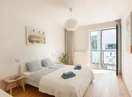 Contemporary apartment with garage parking