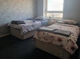 Charming simple twin bed room