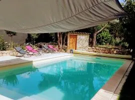 chambres d'hôtes en rez de villa avec piscine