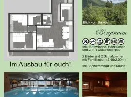 Bergtraum Schwimmbad, Sauna, Familienbett, Kinderbett, 2 Bäder