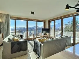 ARC 1600, LE RIDGE, Appartement 12 personnes Duplex Vue Montagne - Ski aux pieds - Sauna, Hammam, Piscine intérieure chauffée, Salle de sport & fitness
