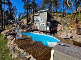 Harjula-kes&auml;maja, sauna ja ulkoallas Tuusulassa, chata v destinaci Tuusula