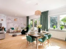 Beautiful 2-store 3-BR House with living room, garden, terrace, balcony & parking 30 minutes from Warsaw Centre