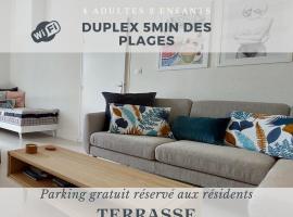 Le Duplex 4 Pers - 10 min des plages