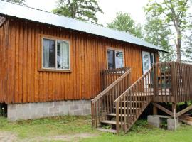 Cabin 7 - Cozy classic cabin on the lake shore with private deck, viešbutis mieste Deer River
