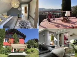 Schöne Ferienwohnung in Schauenstein-Hof im Frankenwald mit Loggia 100qm