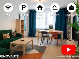 Elegant T3 renove, wifi, 6 personnes max