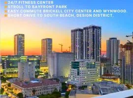 Sky-high1 BR Downtown Miami's heart - Pool & Gym