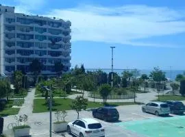 On the beach!